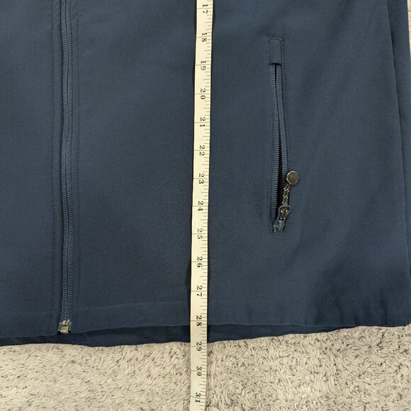 Black Diamond Jacket mens XL Navy Blue Gray Soft Shell Full Zip Pockets Fleece - Picture 8 of 10